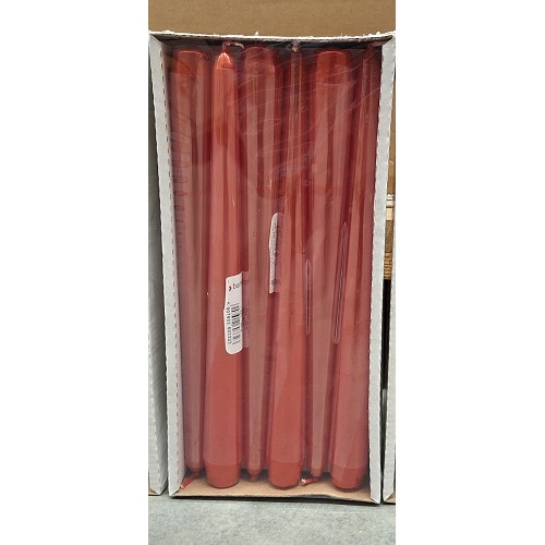 Svíčka kónická 21x250 oranžová metalická