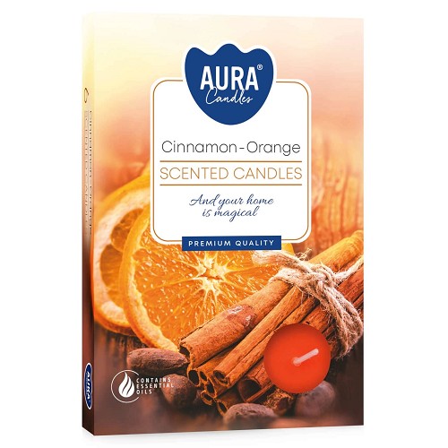 Svíčka čajová aroma - P15-159 a6 Cinnamon-orange(6 ks)