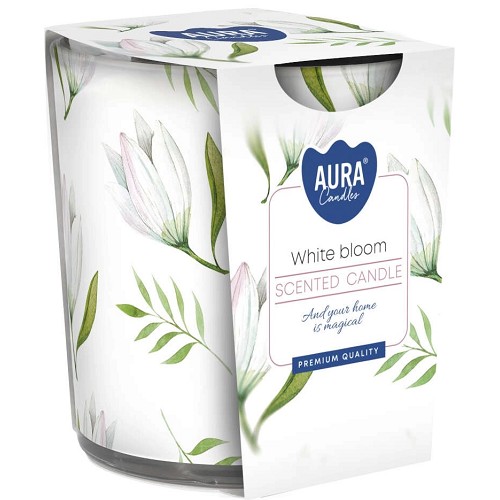Svíčka ve skle aroma - SN72S-42 White bloom