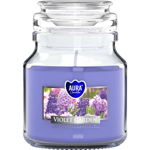 Svíčka ve skle uzáver SND71-343 Violet garden