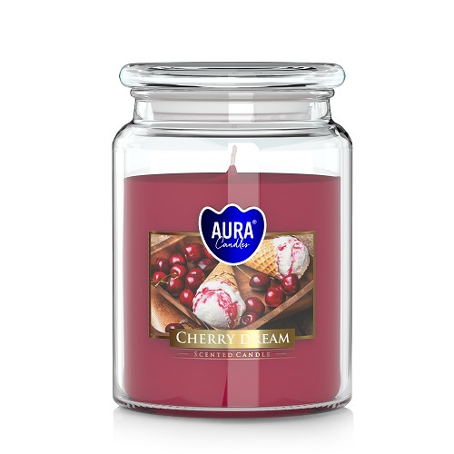 Svíčka ve skle uzáver SND99-342 cherry dream