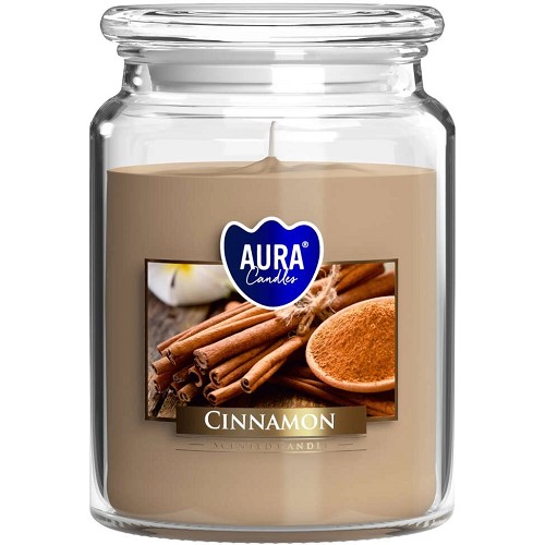 Svíčka ve skle uzáver SND99-65 cinnamon