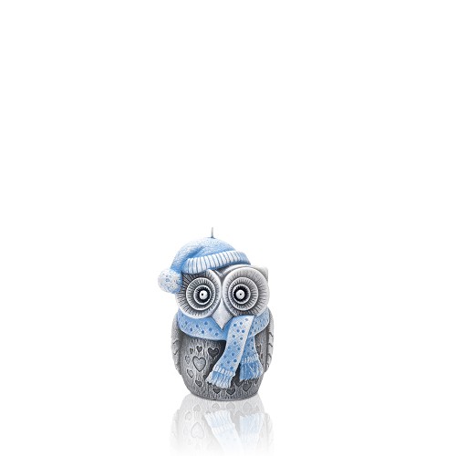 Winter Owl Figurka 100 modrá