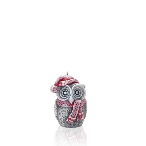 Winter Owl Figurka 100 červená