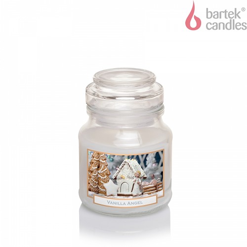 Svíčka ve skle 130 g labelled - Vanilla Angel